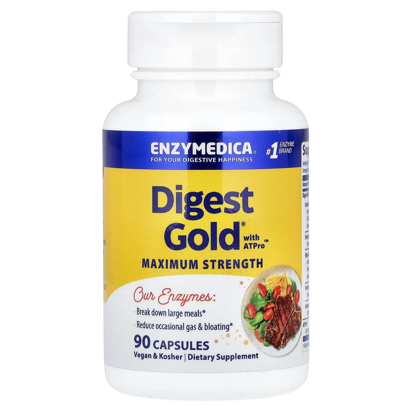2 X Enzymedica, Digest Gold� with ATPro�, 90 Capsules