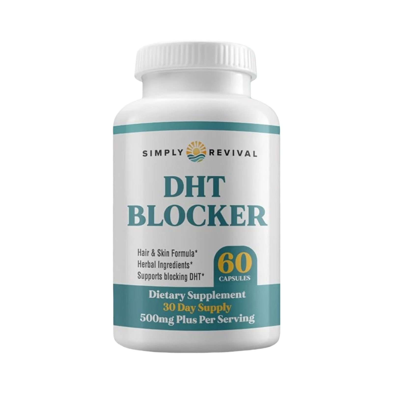Simply Revival DHT Blocker – Promote Healthy Hair Regrowth – 60 Capsules