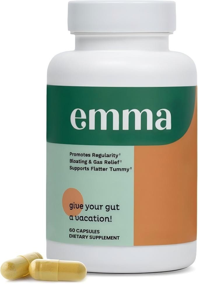 1-3 Pack Emma Gut Health Supplement 180 Capsules for Bloating Relief & Leaky Gut