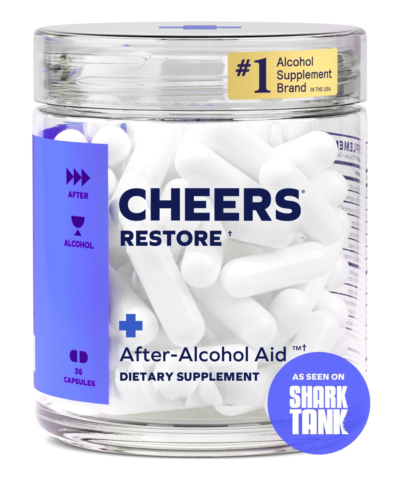 Cheers Restore | Supplement with DHM + L-Cysteine | Feel 36 Count (Pack of 1)