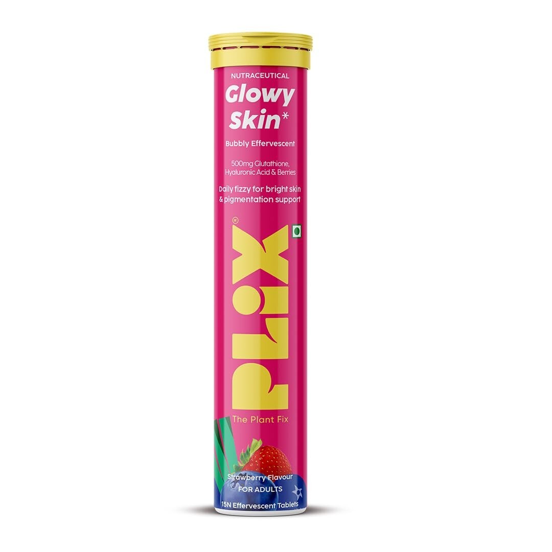 2 X PLIX Skin Glow Glutathione Effervescent Tablets For Clear And Youthful Skin