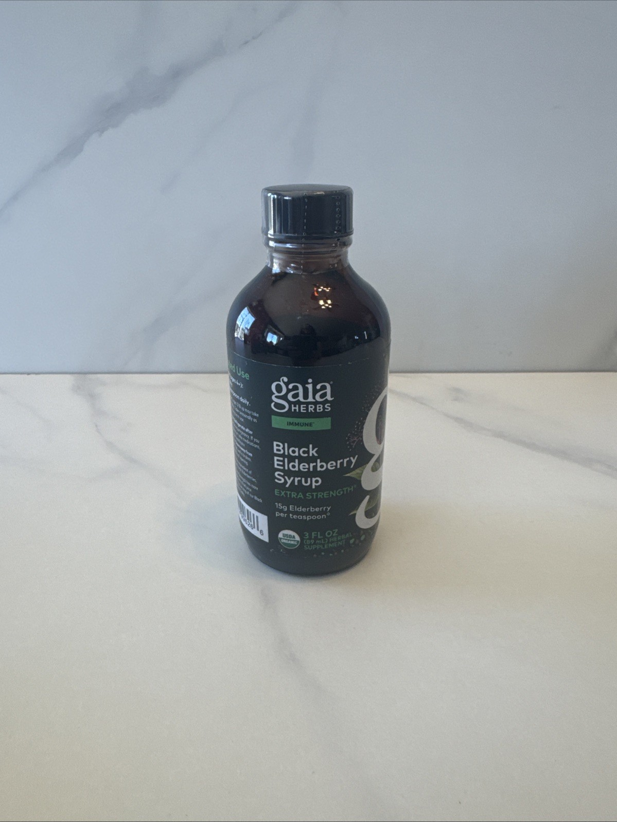 Gaia Herbs Black Elderberry Syrup Extra Strength 3 fl oz /89 ml Immune Support