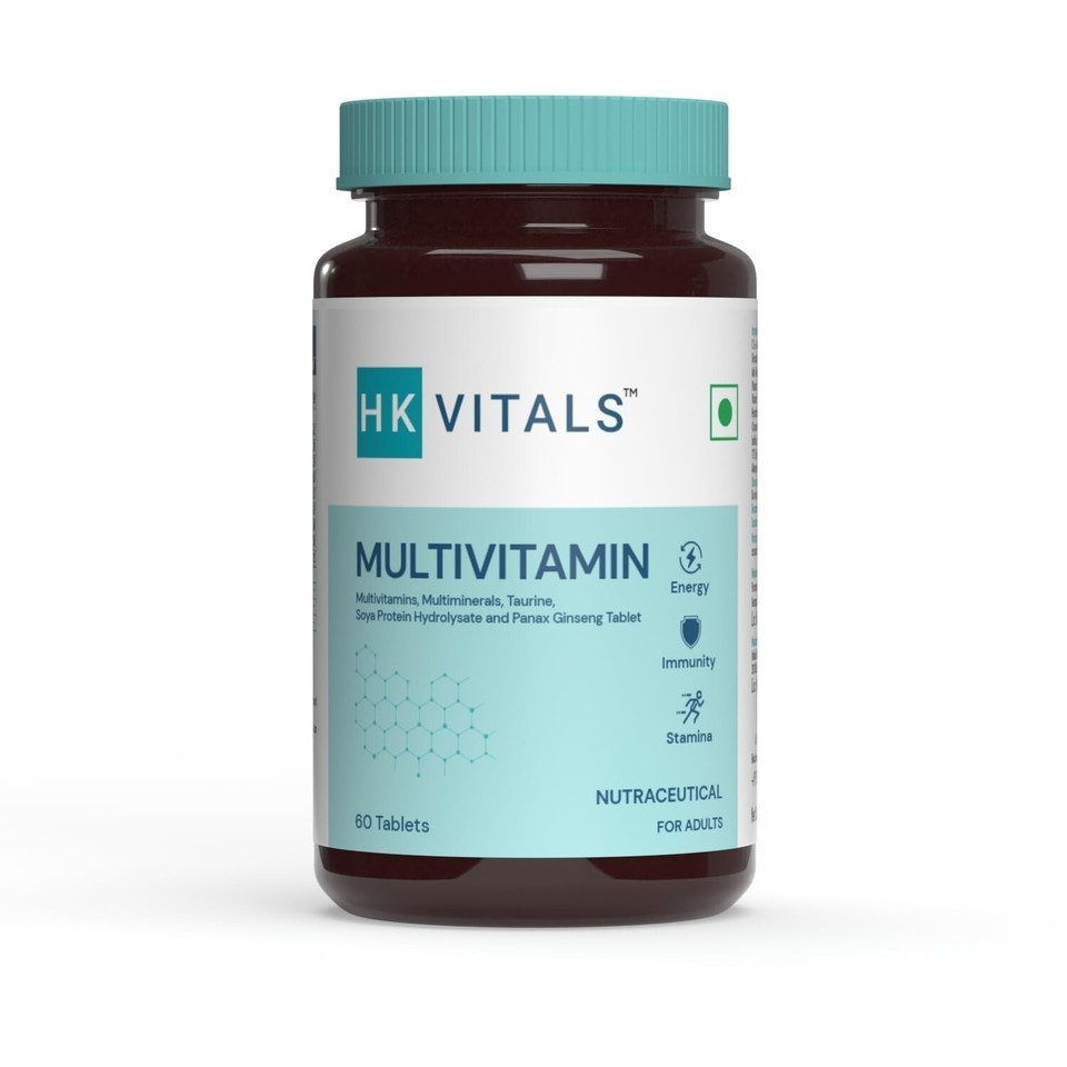 HealthKart HK Vitals Multivitamin for Unisex Multivitamin Tablets – 60tabs