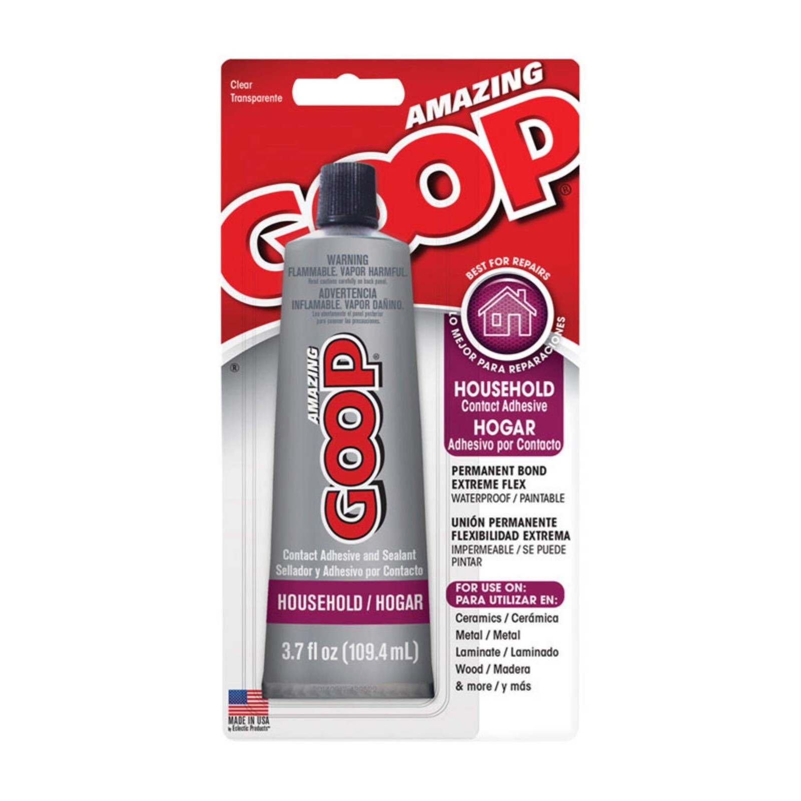 3.7 oz Eclectic Products 130011 Amazing Goop Household Adhesive 1