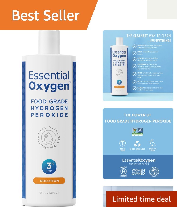Ultimate Natural Cleaner – 3% Hydrogen Peroxide for Home, Health & Eco-Living