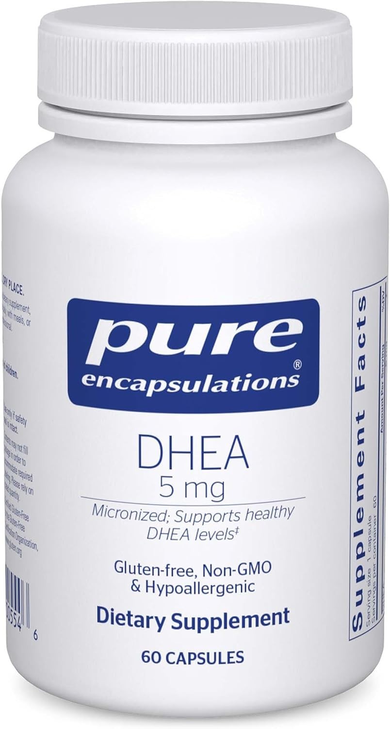 DHEA 5 mg – Immune Support Hormones Balance* – Micronized DHEA – Gluten Free…