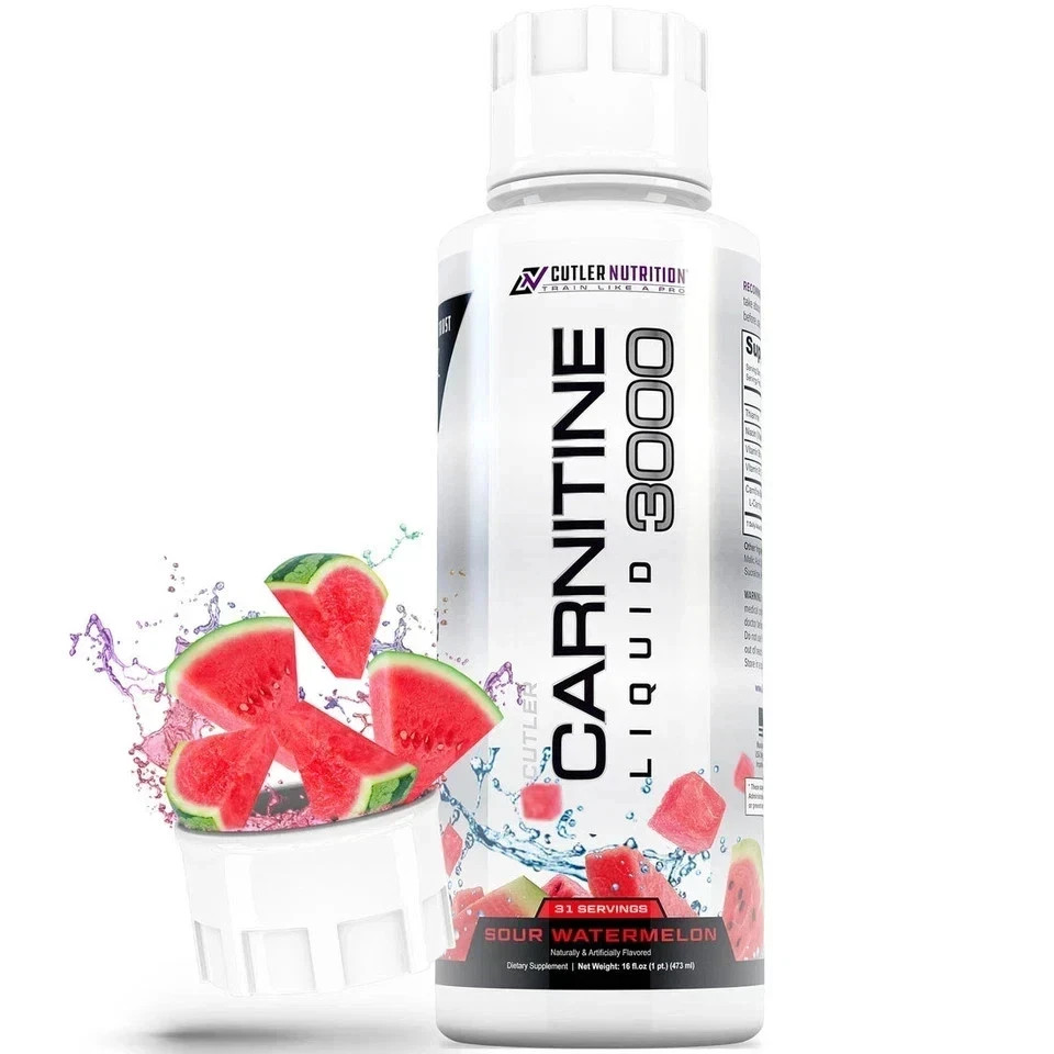 Cutler Nutrition Liquid Carnitine 3000 & Energy Recovery Watermelon 16Oz/473ml