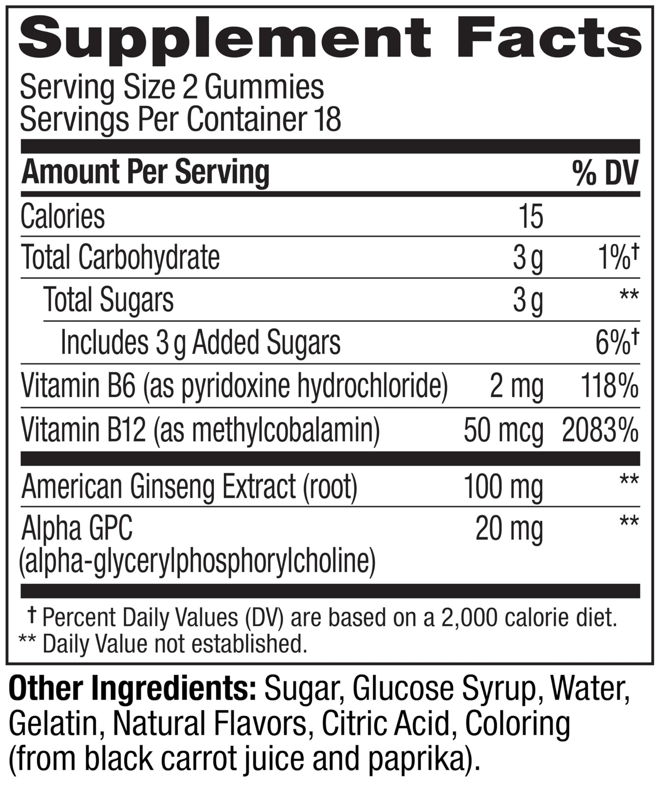 OLLY Laser Focus Gummy, Ginseng, Alpha GPC, B 36 Count (Pack of 1), Orange