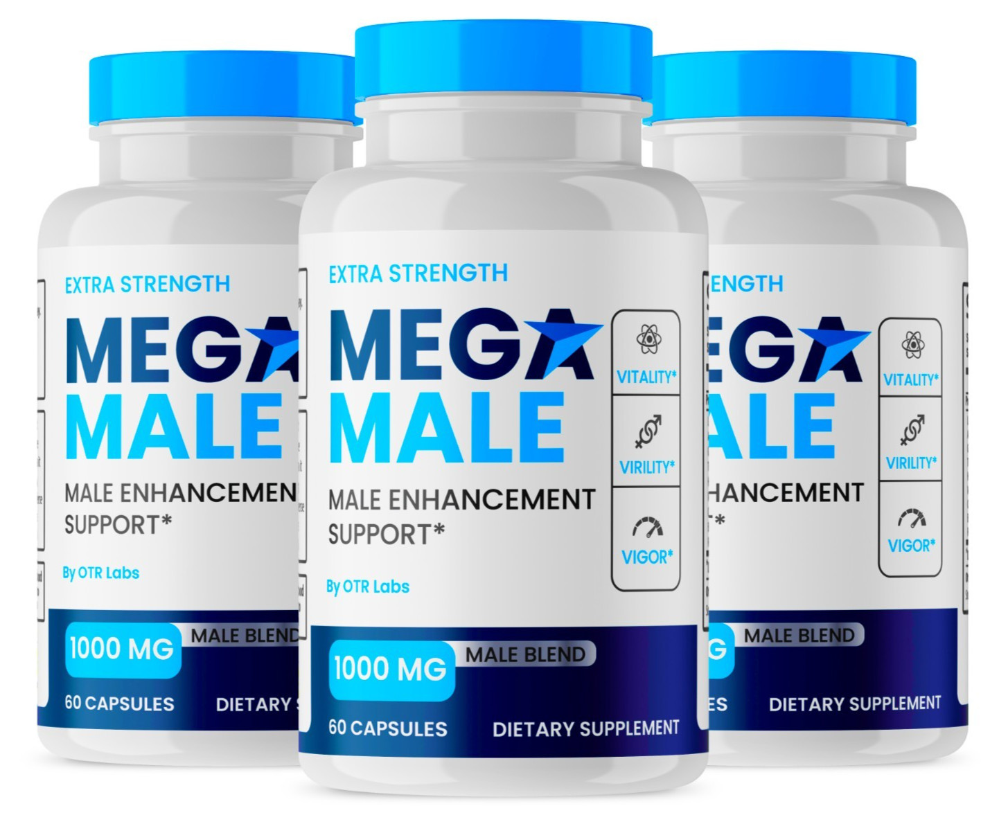 MegaMale Mens Health Support Dietary Supplement Stamina & Energy 180 Capsules