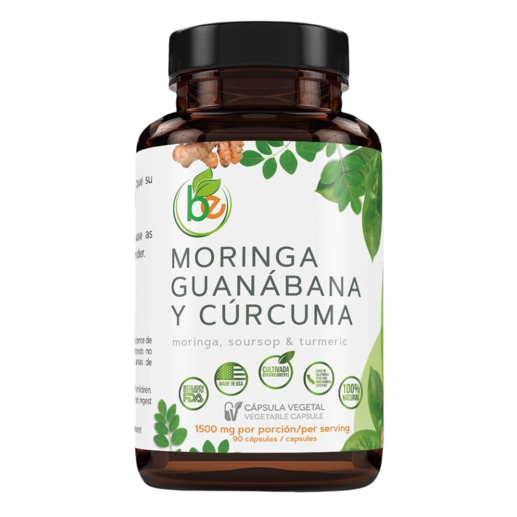 Moringa, Guanabana & Curcuma (Moringa, Soursop, & 90 Count (Pack of 1)