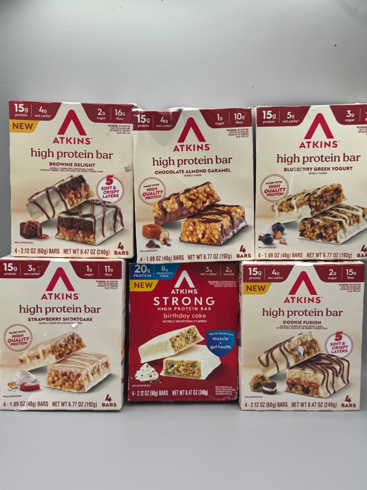 50 ASSORTED Atkins High Protein MEAL/TREAT/SNACK BARS