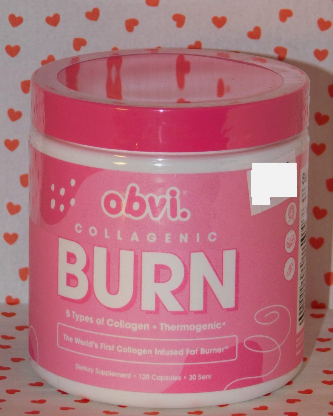 OBVI Collagenic BURN Collagen Dietary Supplement 120ct Dated 7/2026 ― #DM11