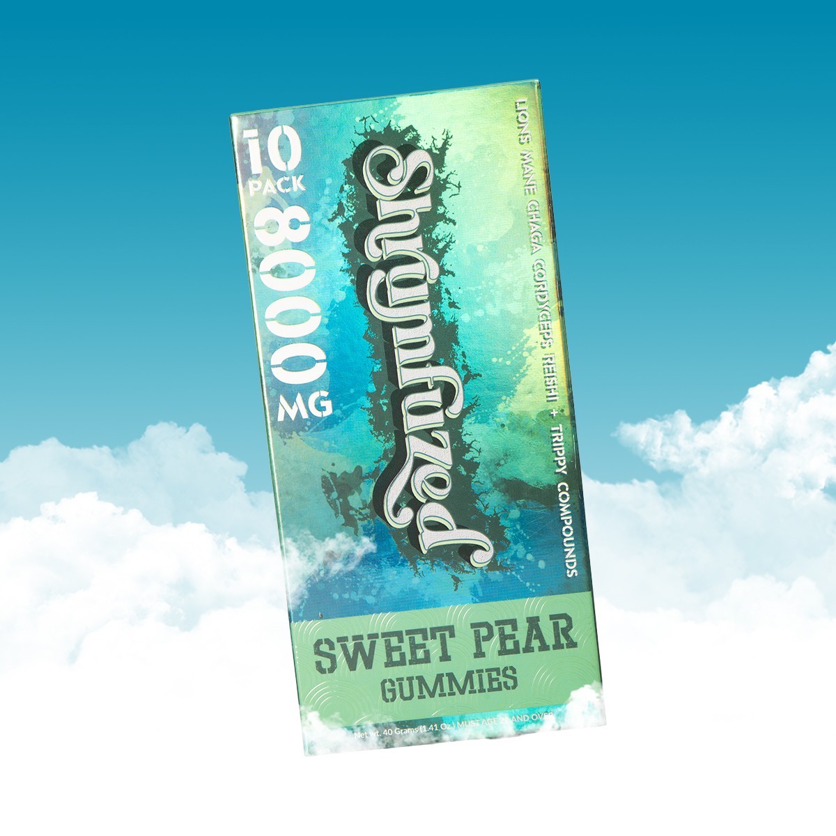 Proprietary Nootropic Gummies 8000mg | Lion’s Mane, Reishi, Chaga Blend, 10ct