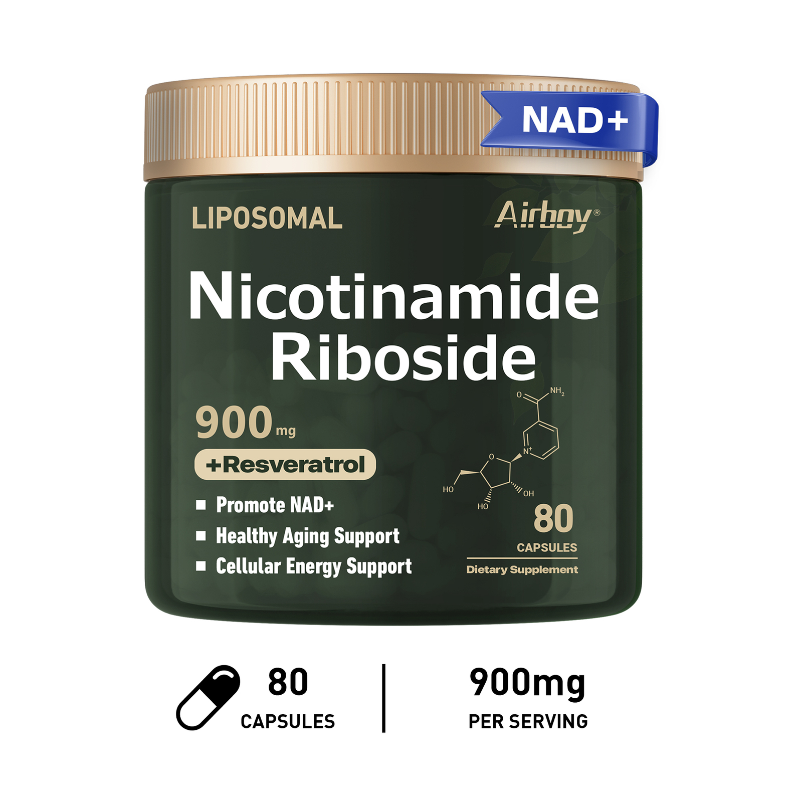 Nicotinamide Riboside – Resveratrol, Anti Aging, Antioxidant, Brain Support
