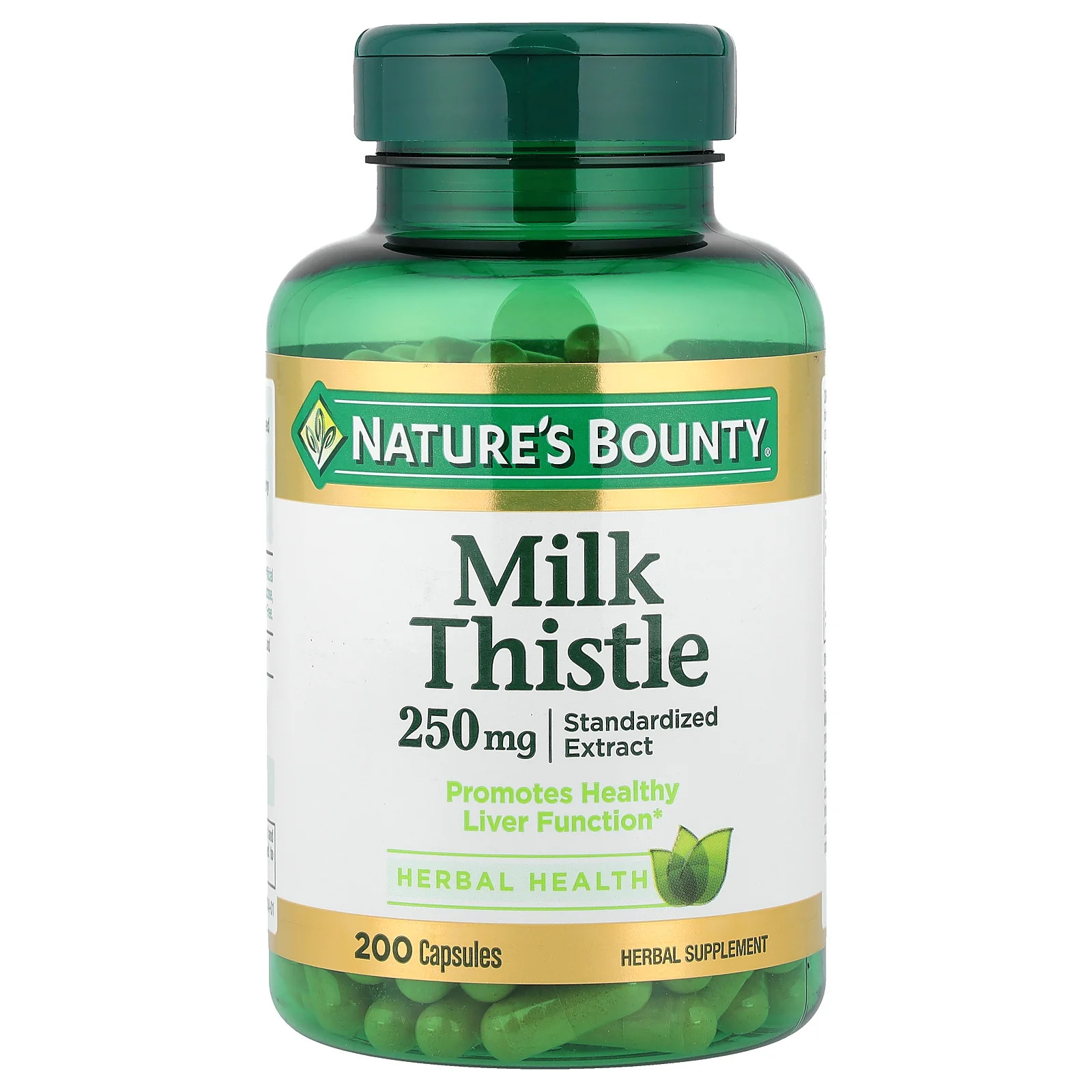 2 X Nature’s Bounty, Milk Thistle, 250 mg, 200 Capsules
