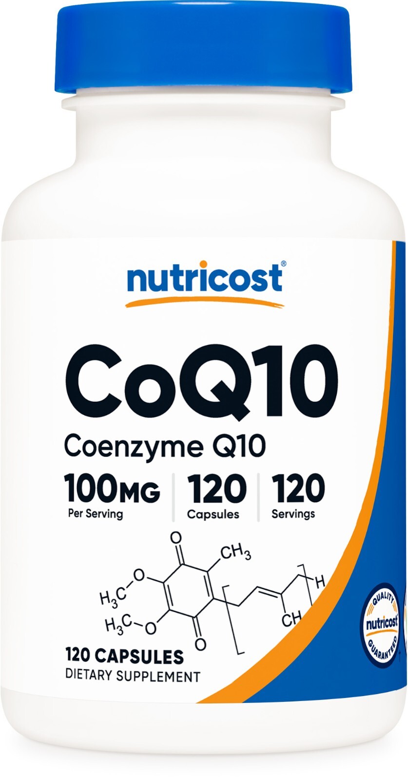 Nutricost CoQ10 100mg, 120 Capsules, Vegetarian Capsules, Non-GMO (Coenzyme Q10)