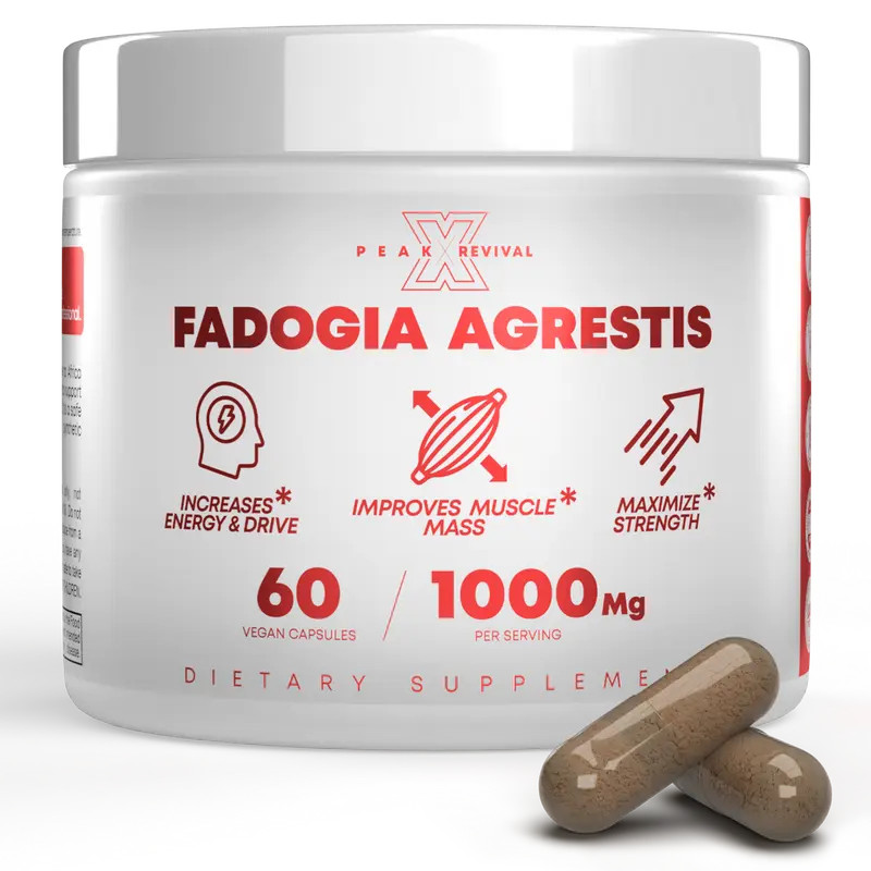 Peak Revival-X Fadogia Agrestis 1000mg, Men Testosterone Support for Muscle Stre