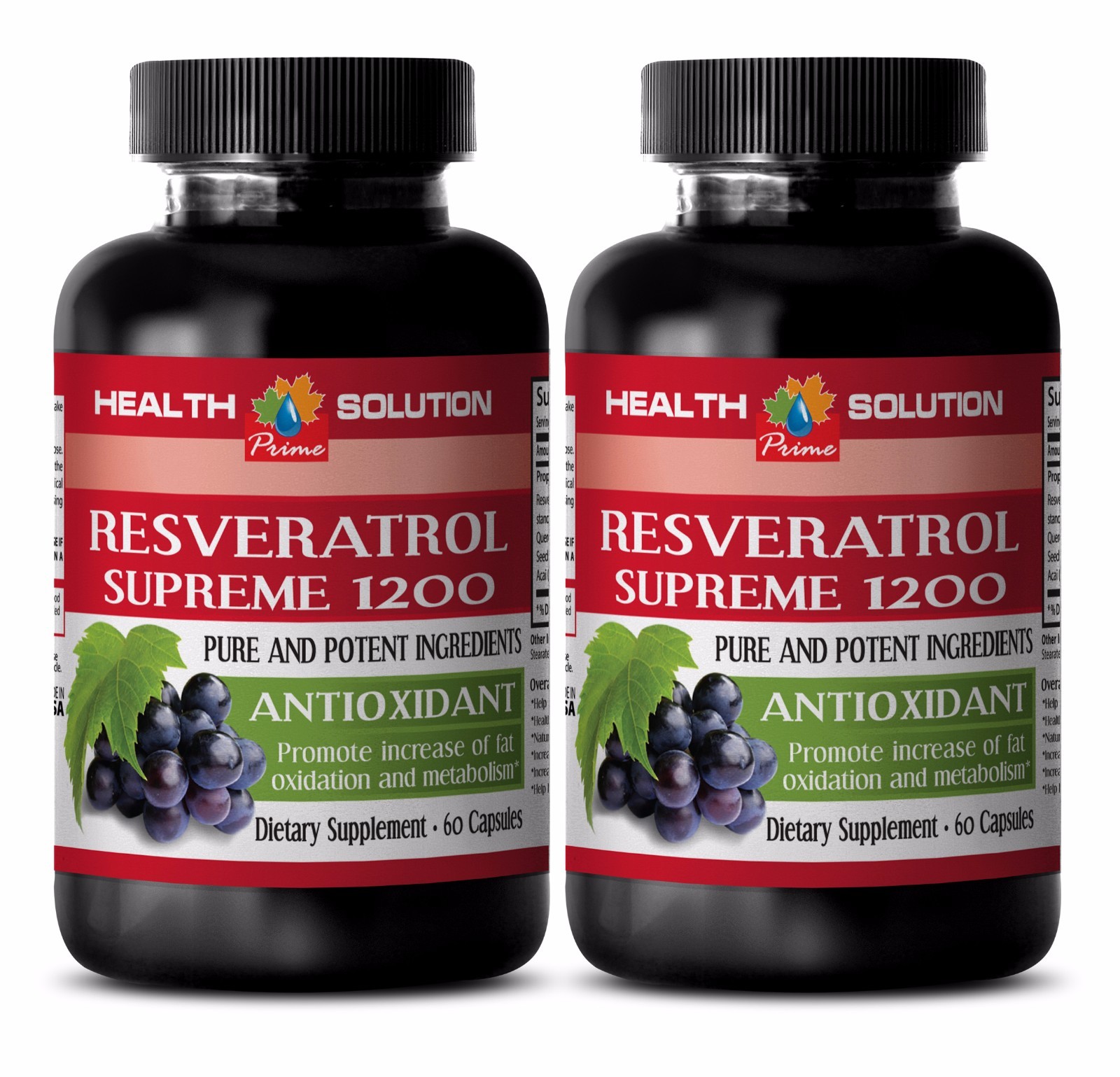 Blood sugar support RESVERATROL SUPREME ANTIOXIDANT Blood pressure lowering 2B