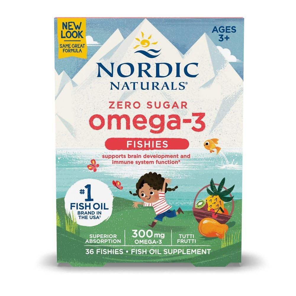 Nordic Naturals Omega-3 Fishies, Tutti 36 Count (Pack of 1), Multi