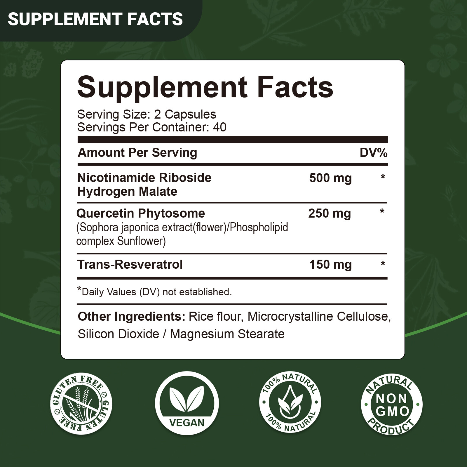 Nicotinamide Riboside – Resveratrol, Anti Aging, Antioxidant, Brain Support