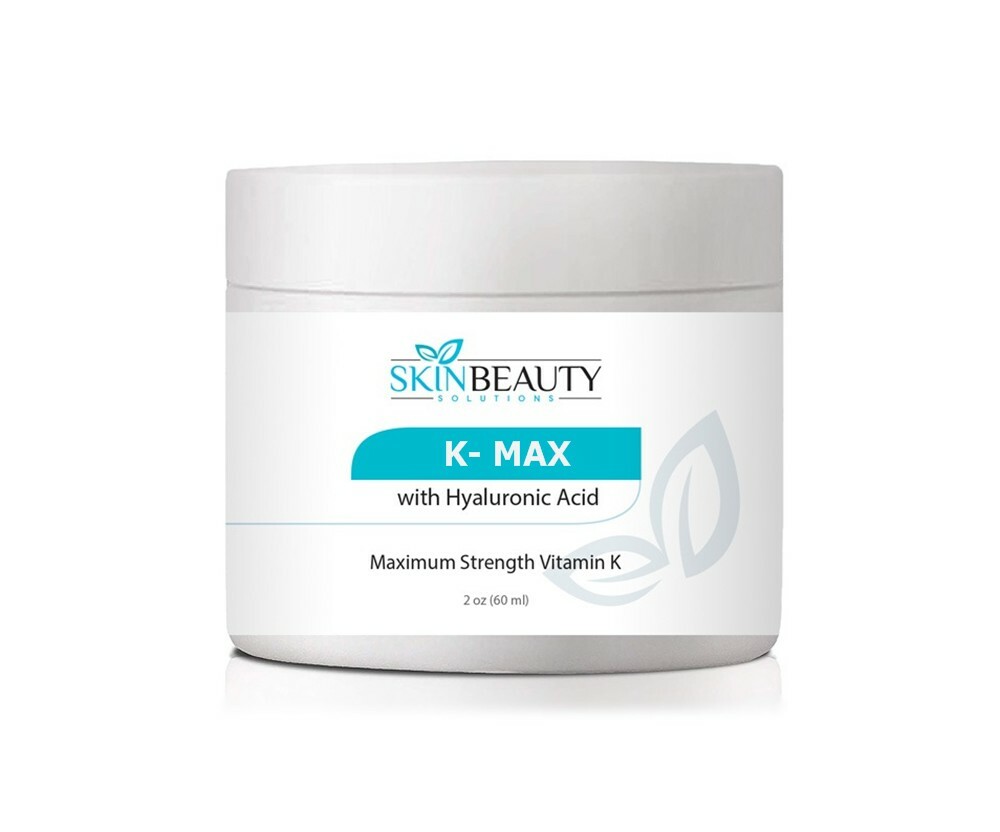 K-Max -All Natural Maximum Strength Vitamin K Cream Treats Spider Varicose Veins