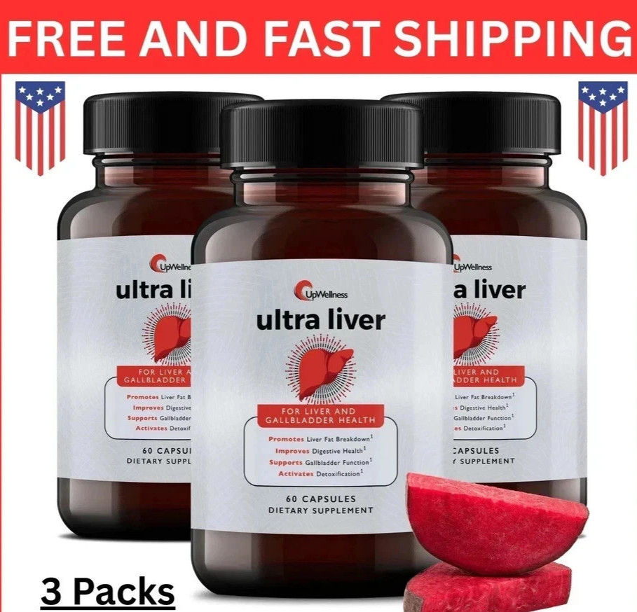 3Pcs UpWellness Ultra Liver Supplement designed for Liver Wellness plus