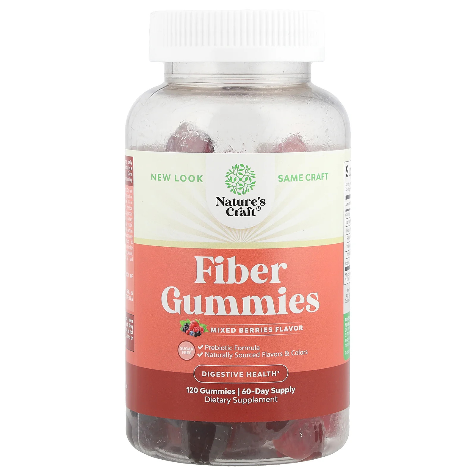 2 X Nature’s Craft, Fiber Gummies, Mixed Berries, 120 Gummies
