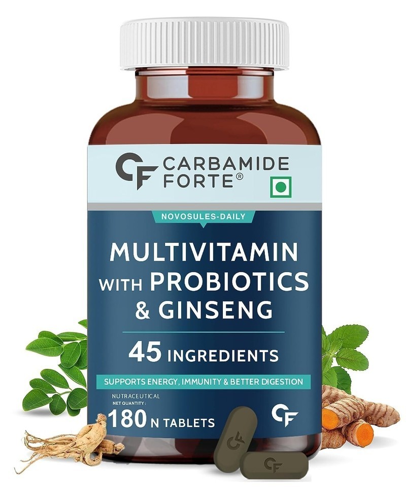 Carbamide Forte Multivitamin Tab with Probiotics Supplement – 180 tabs ( Veg )