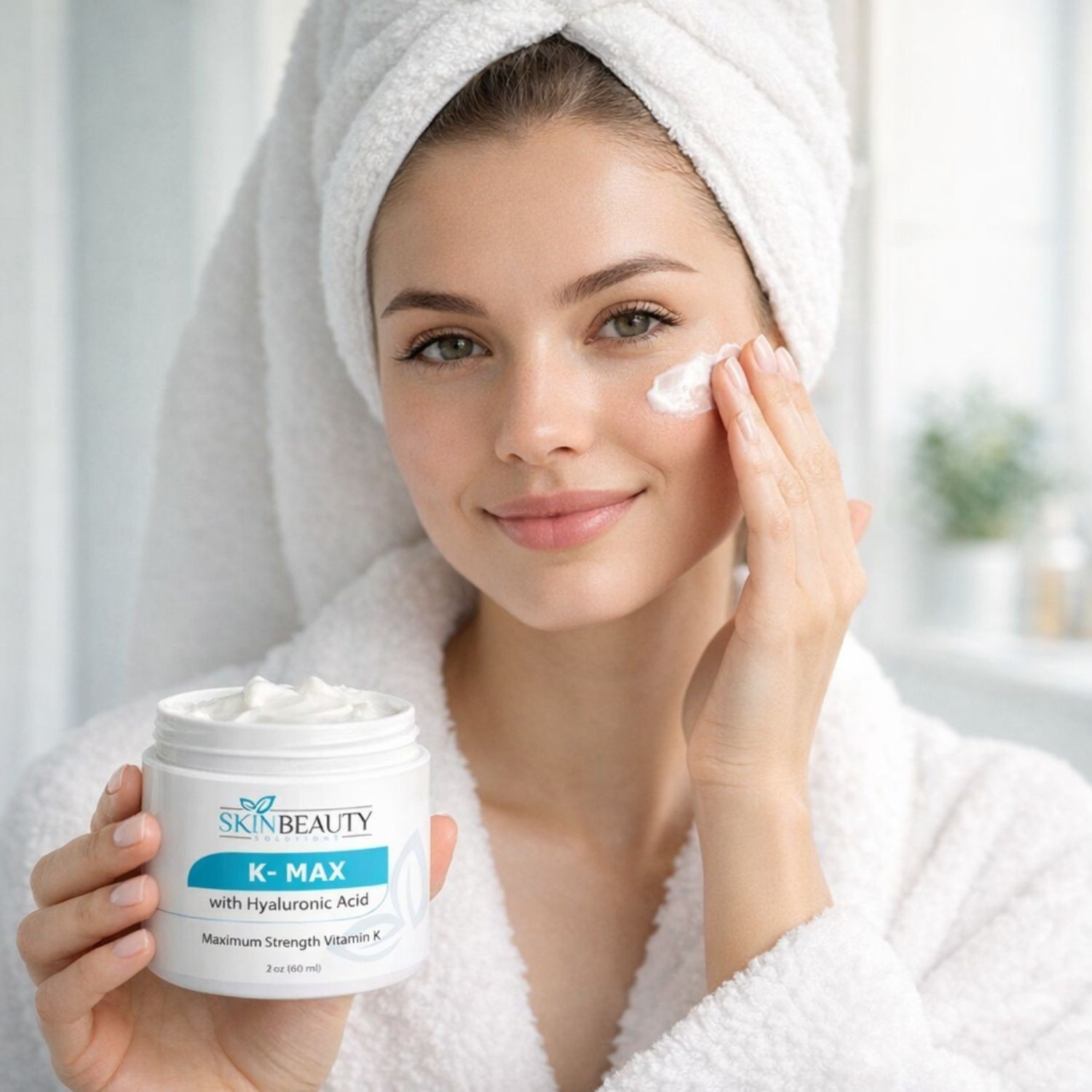 K-Max -All Natural Maximum Strength Vitamin K Cream Treats Spider Varicose Veins