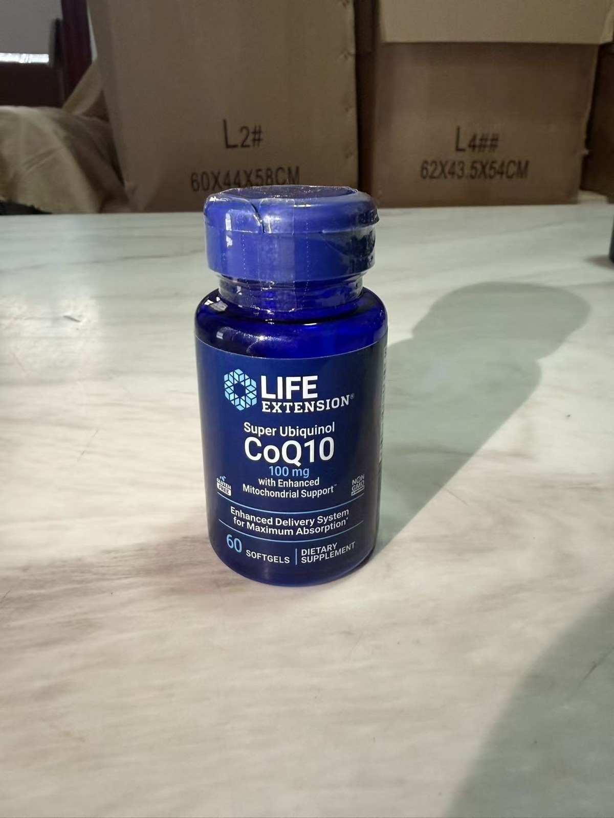 SUPER UBIQUINOL CoQ10 HEART LIVER CELL HEALTH 100mg 60 softgel LIFE EXTENSION
