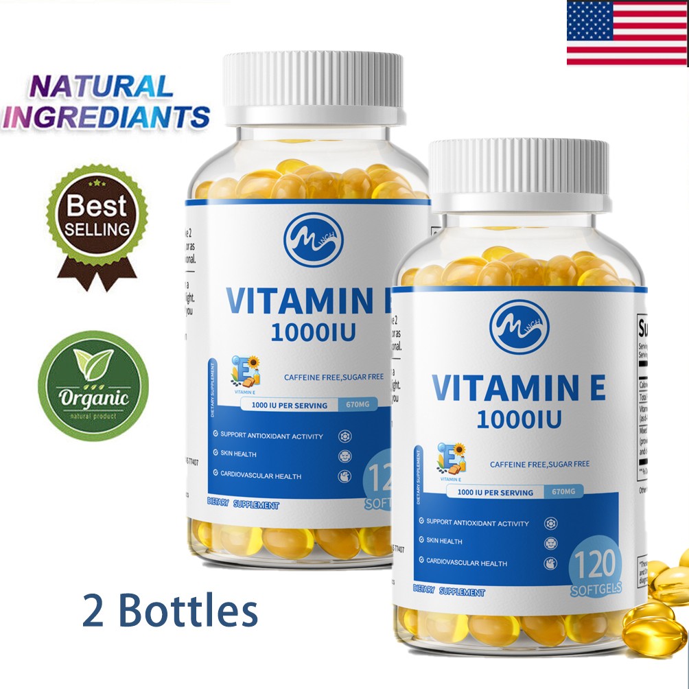 240 Capsules Vitamin E 670 mg (1000 IU) dl-Alpha, for Antioxidant Support