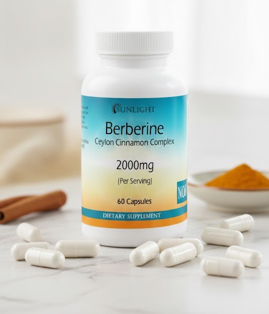 Berberine Capsules with Ceylon Cinnamon 2000mg , Fresh Stock.