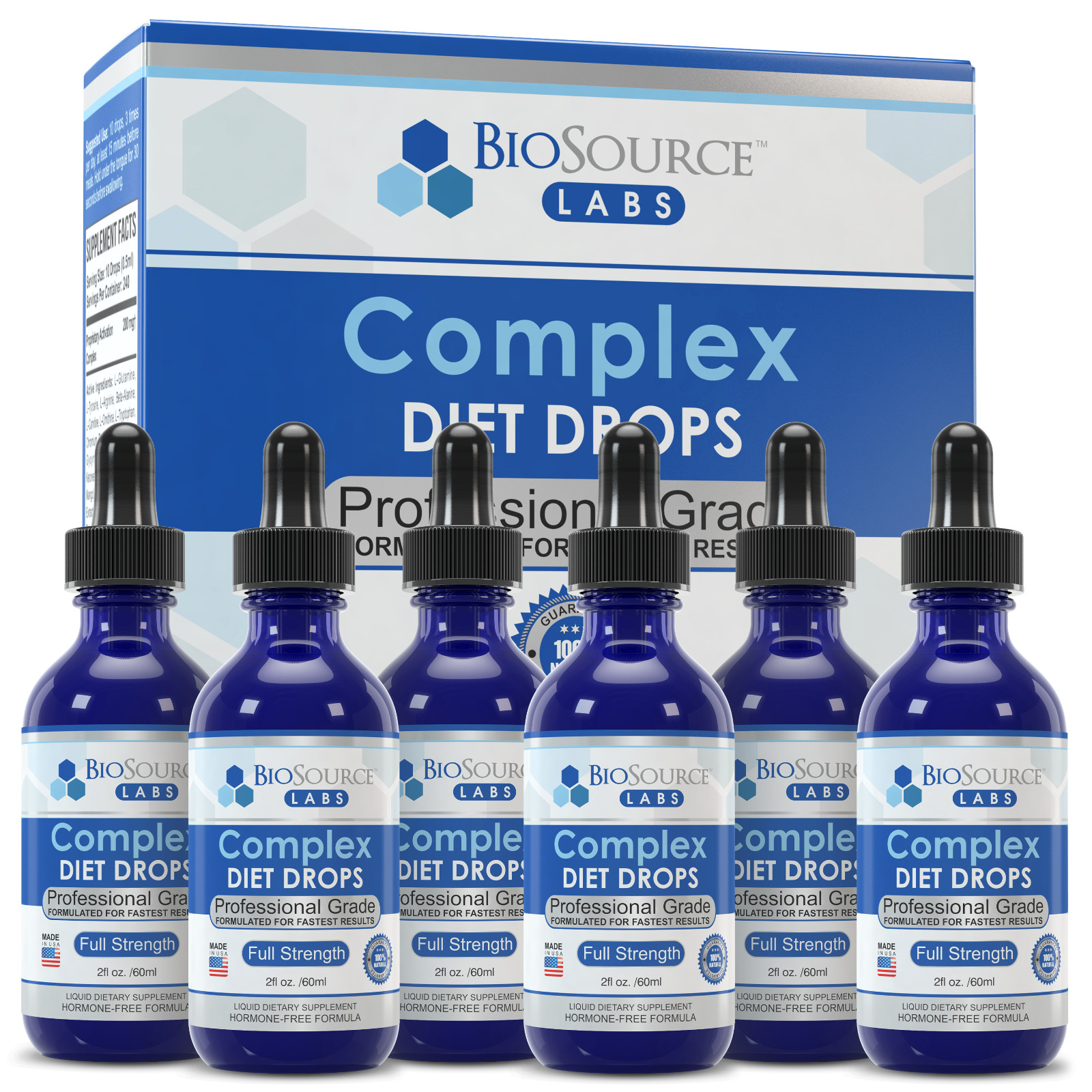 Complex Diet Drops – Natural Weight Management Drops 2 oz – Pack of 6