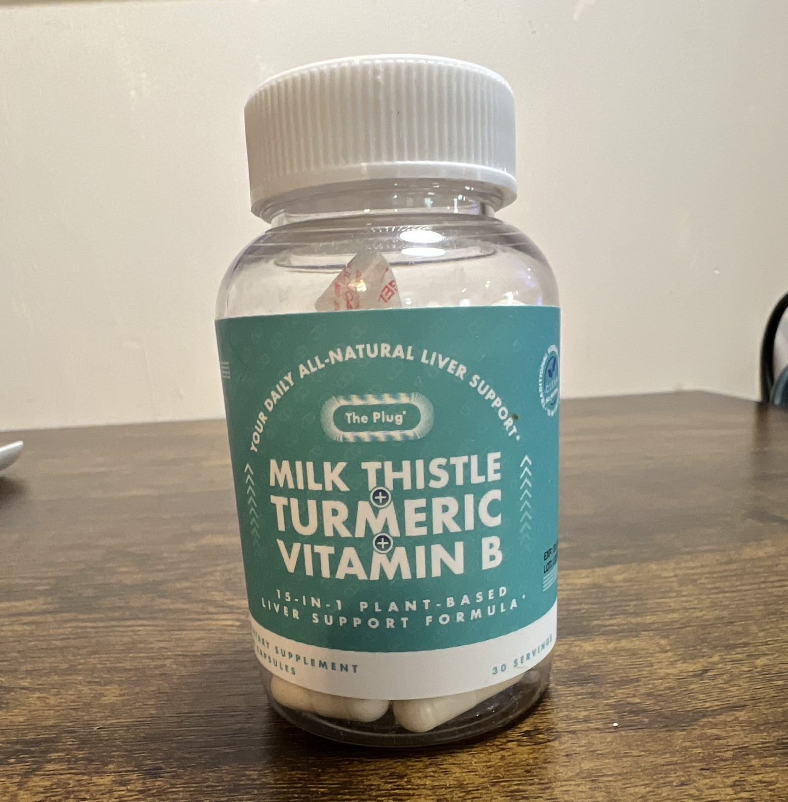The Plug Milk Thistle Turmeric Vitamin B Liver Health 60 Capsules Vegan